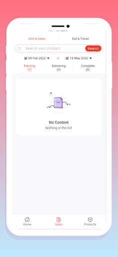 Android application HWO Merchant screenshort