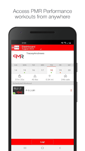 Android application PMR Performance screenshort