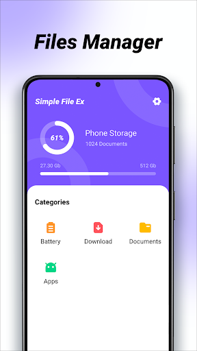 Android application Simple File Ex screenshort