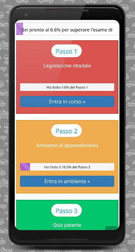 Android application Quiz Patente 3D screenshort