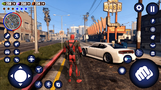 Miami Rope Hero Spider Games - Action - games