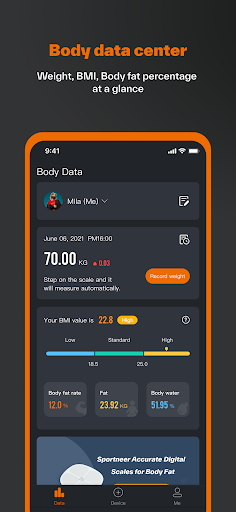 Android application Sportneer screenshort