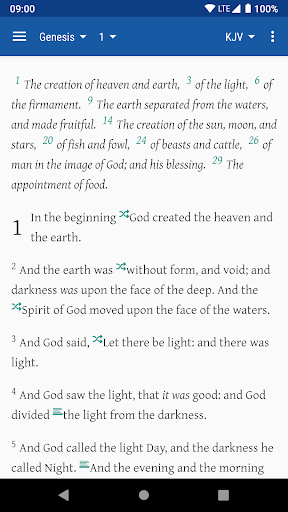 Android application Dove Bible screenshort