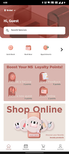 Android application Nail Station Salon screenshort