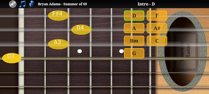 Guitar Scales & Chords Pro Captura de pantalla