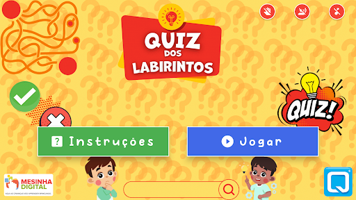 Android application Quiz dos Labirintos screenshort