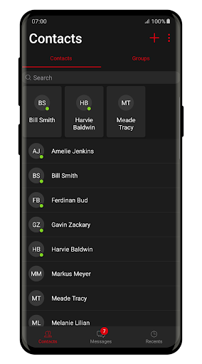 Android application Silentel screenshort