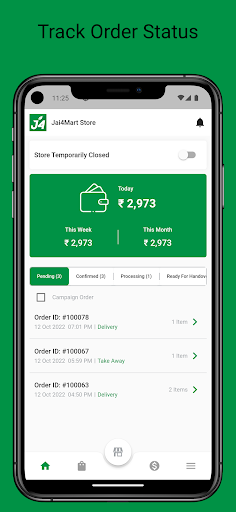 Jai4mart Vendor Screen 2