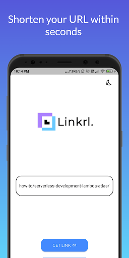 Linkrl - URL Shortener Screen 2