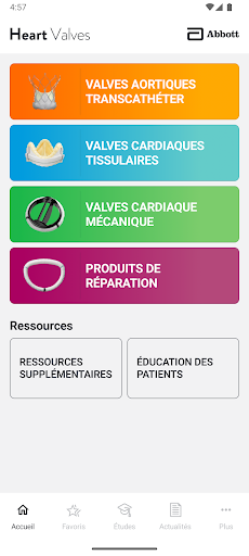 Aperçu de l'application