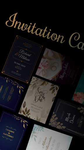 Android application Invitation E-card Maker screenshort