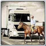 Crazy Pet Horse Truck Drive icon