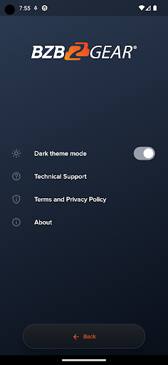 BZBGEAR Switch Control Screen 3