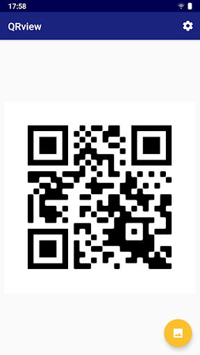 Android application QRview screenshort