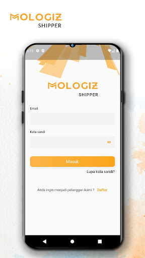 Android application MOLOGIZ Shipper screenshort
