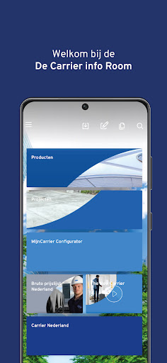 Android application De Carrier info Room screenshort