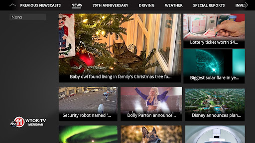 Screenshot of WTOK News