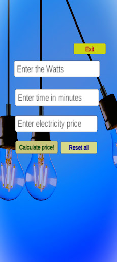 Electricity Price Calculator Screen 2