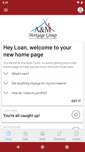 Android application A&M Mortgage Group screenshort