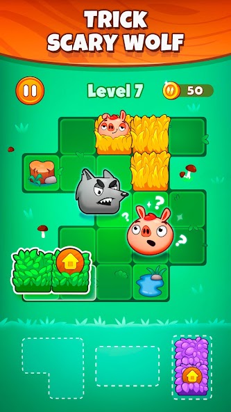 Pigs and Wolf - Block Puzzle 1.2.1.0 APK + Mod (Unlimited money) for Android
