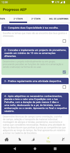 Cadernos de Progresso AEP Screen 2