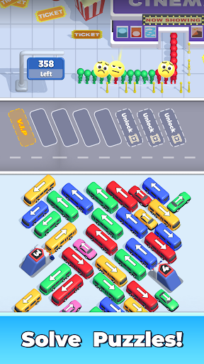 Screenshot of Bus Jam: Rescue Car Parking