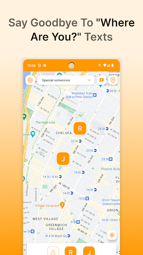 Android application YourSpace: Share Live Location screenshort