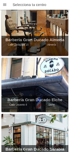 Android application Barbería Gran Ducado screenshort