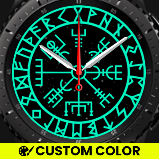 Viking Compass Valhalla FaceOS logo