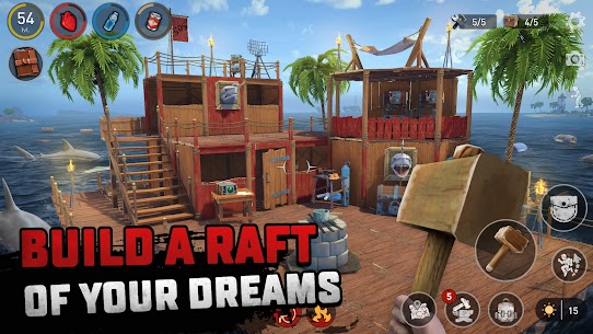 تحميل لعبة Raft Survival: Ocean Nomad مهكرة 2022 للأندرويد 4