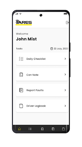 Android application Ares App screenshort
