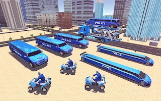 Police Car Tank Transport Sim