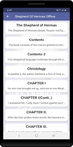 Android application Shepherd Of Hermas Offline screenshort