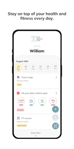 TCC Athletic Club+ ekran görüntüsü