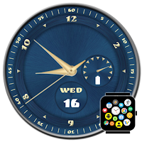 Free Analog Watch Face Theme for Bubble Cloud