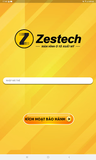 Android application Bảo Hành Zestech screenshort