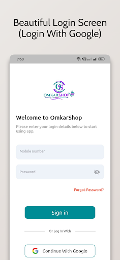 Android application Omkarshop Online Shopping App screenshort