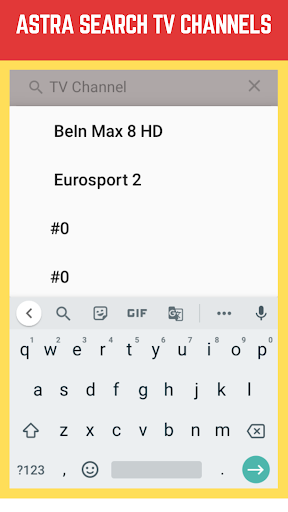 Astra TV and RADIO INFOS Screen 2