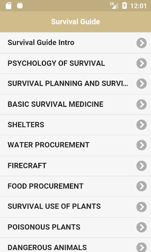 Android application Offline Survival Guide screenshort