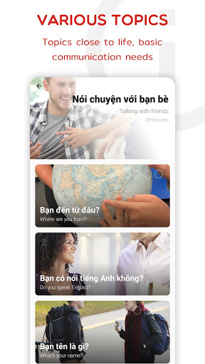 Learn Vietnamese Speak, Listen Screen 2