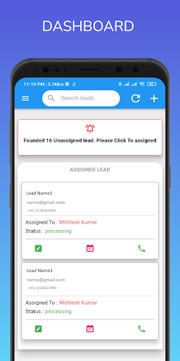 Android application Leads Pro | CRM screenshort