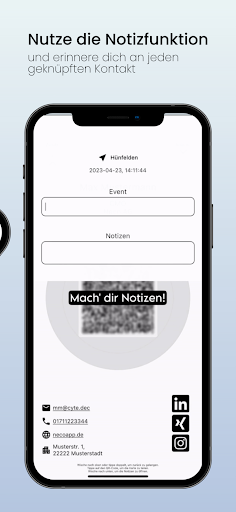 Neco -Digital QR business card Screen 3