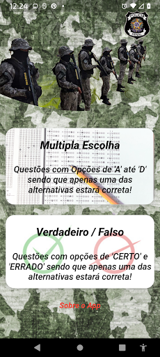 Android application Simulado Policia Penal screenshort