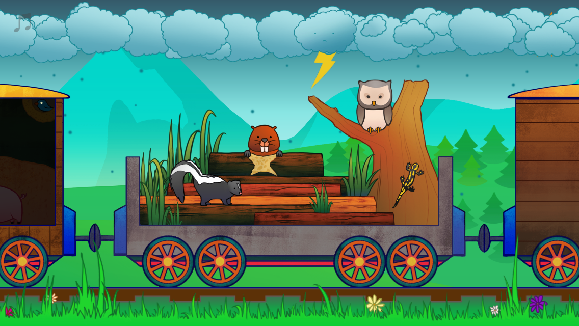 Android application Animal Train for Toddlers screenshort