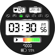 Digital Watch Face Key 013