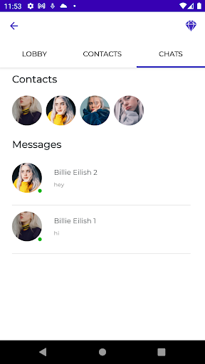 Billie Eilish Fake Video Call Screen 3
