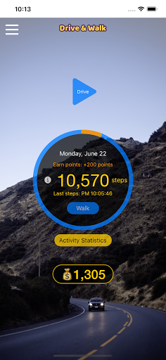 Android application Drive & Walk screenshort
