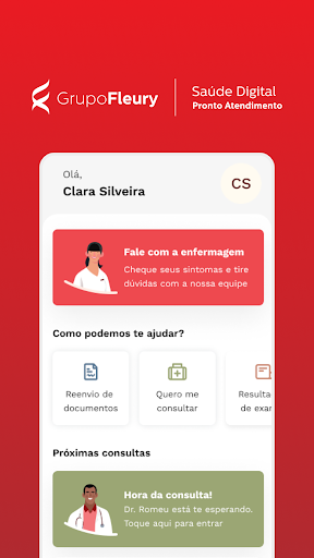 Android application Grupo Fleury - Saúde Digital screenshort