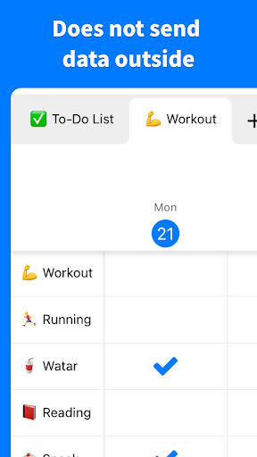 Screenshot of Habit Check Calendar