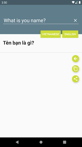 Vietnamese-English Dictionary Screen 3